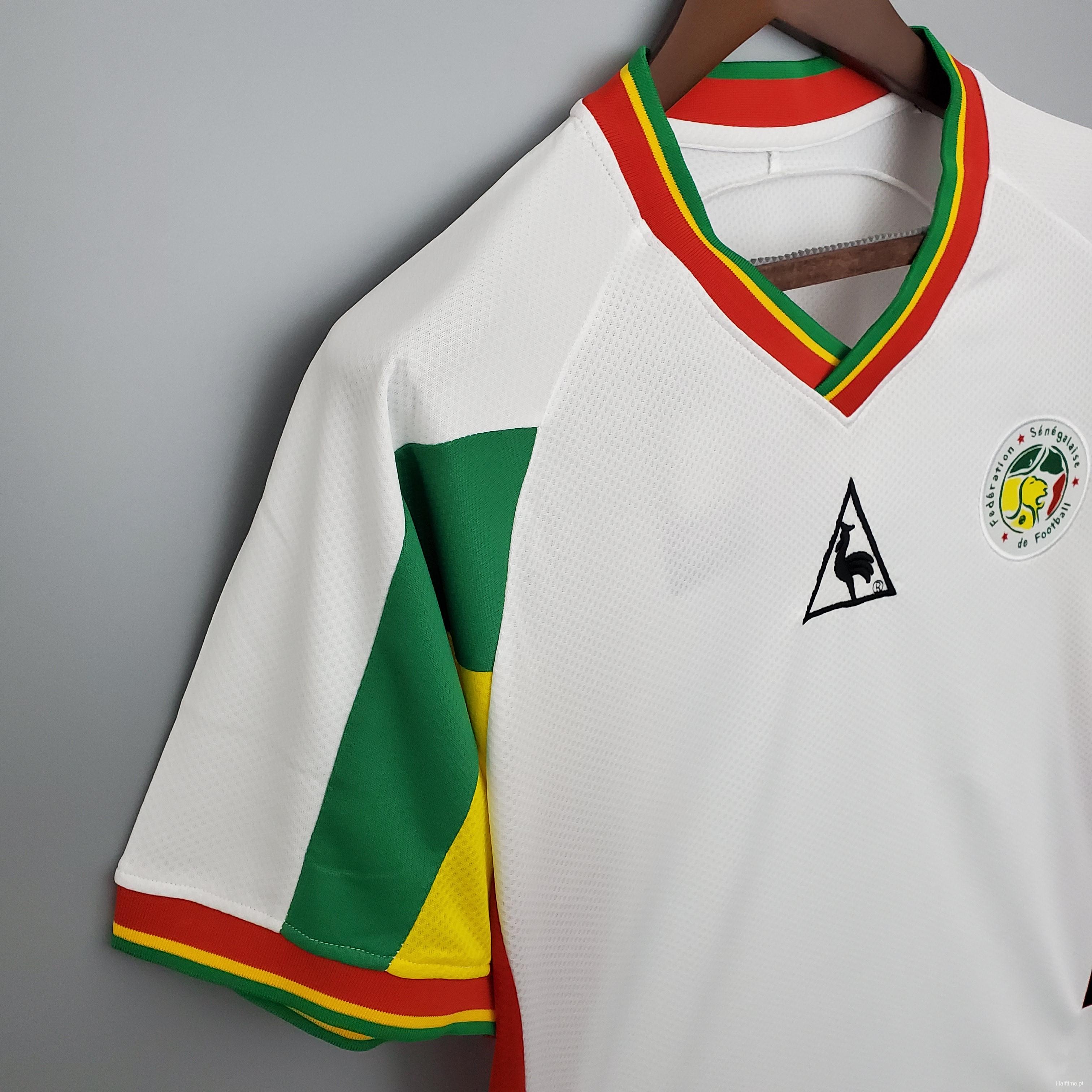 Retro 2002 Senegal white Soccer Jersey