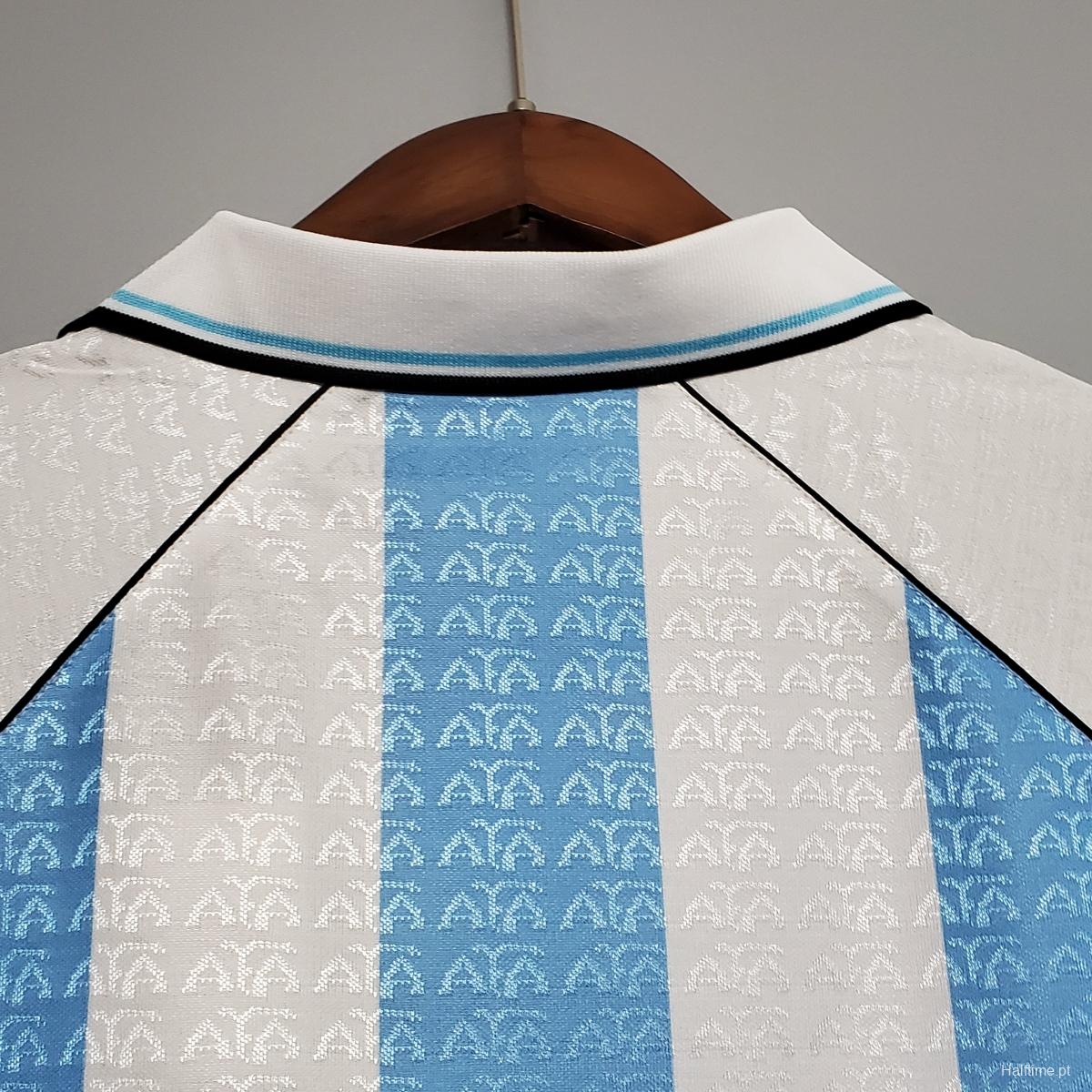 Retro 1996 Argentina Home Jersey