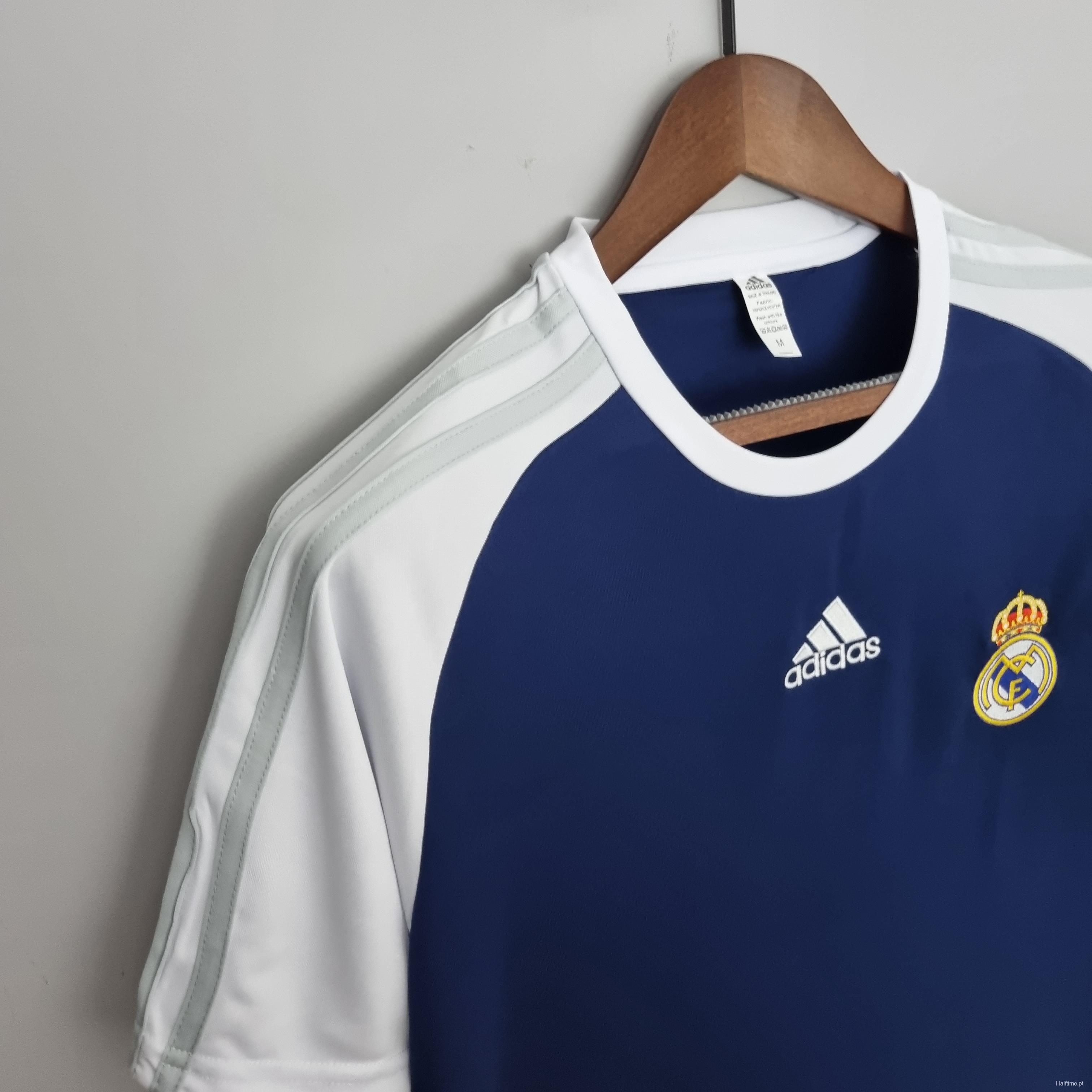 22/23 Real Madrid Training Suit Blue Soccer Jersey