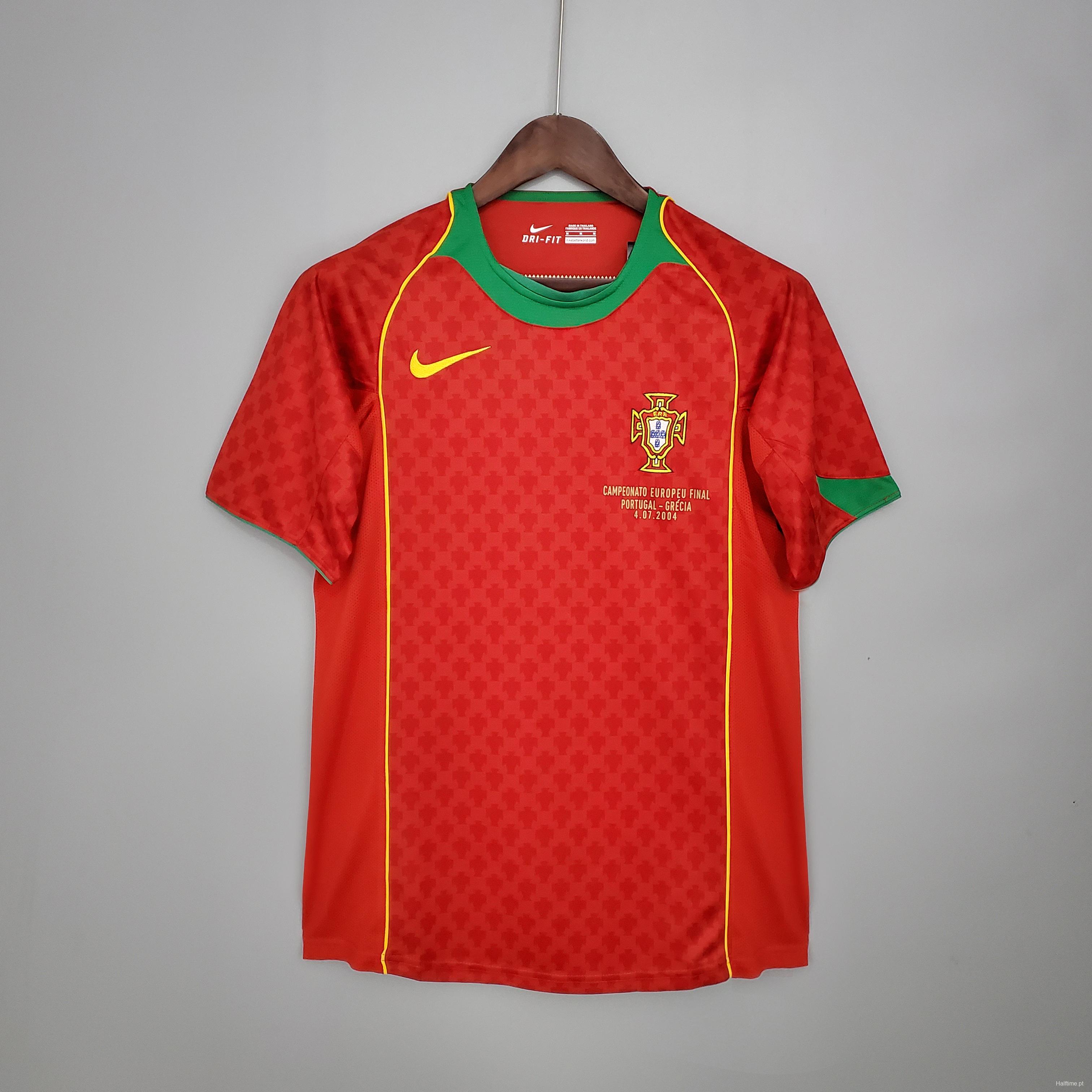 Retro Portugal 2004 home Soccer Jersey