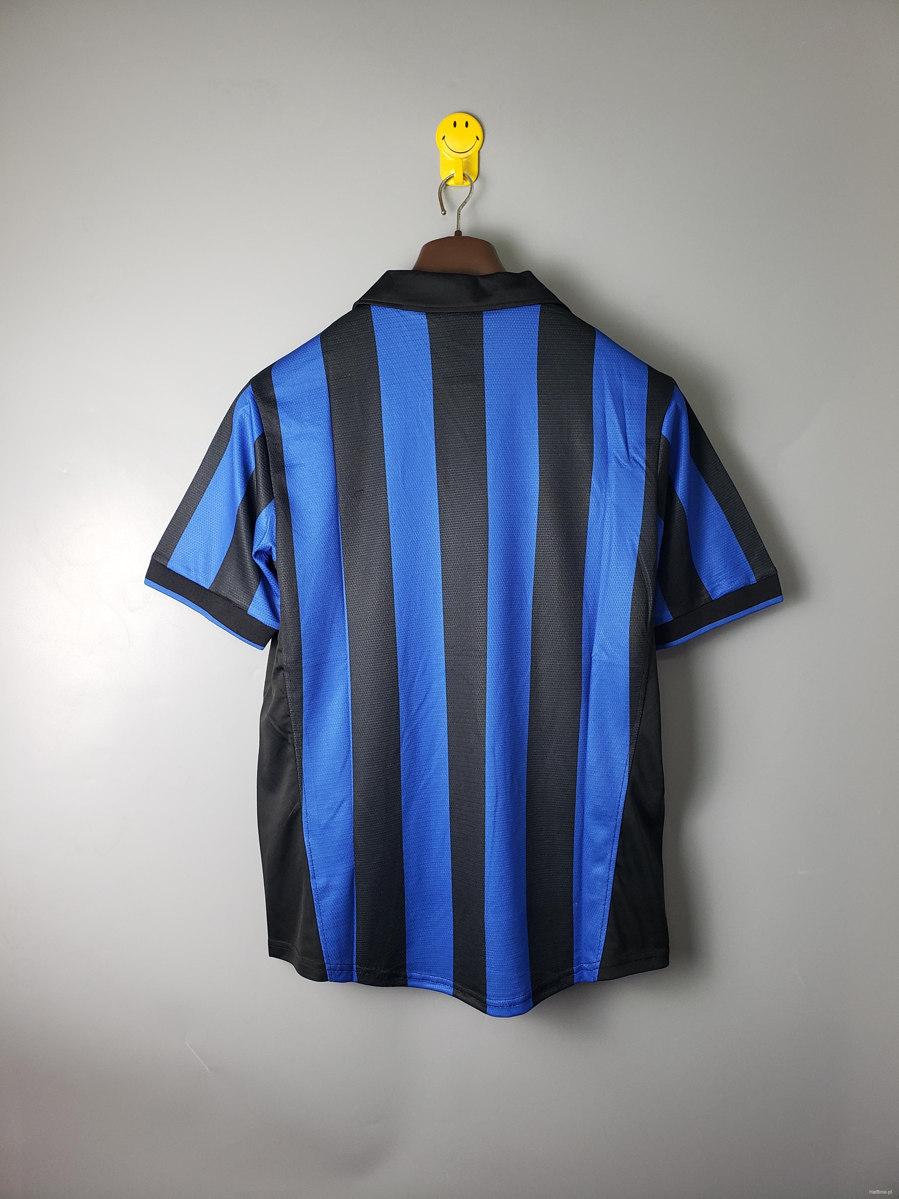 1998 models short-sleeved retro Inter Soccer Jersey