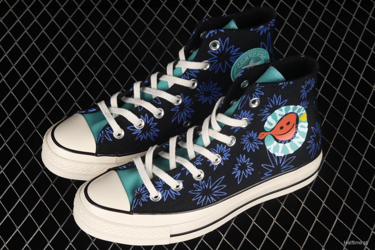 Converse ChuNIKE Taylor spring 2022 new earth graffiti impact color high-top casual board shoes 172824C