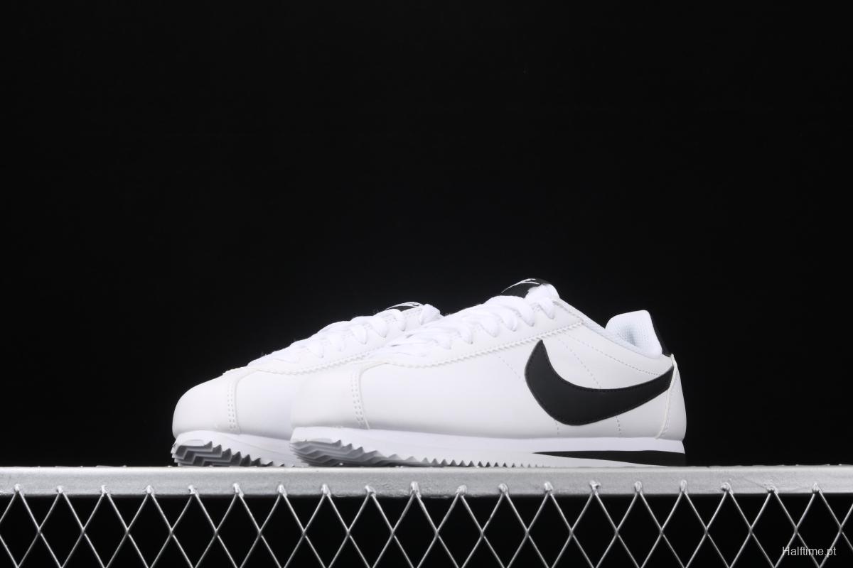 NIKE Roshe QS evergreen classic white and black leather soft foam shoes 807471-101