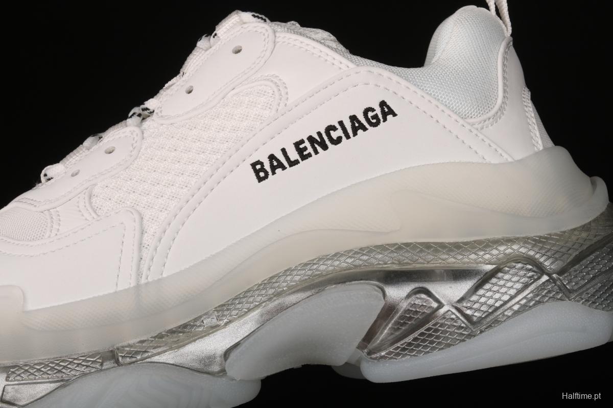 Balenciaga Triple S 3.0 full-combination nitrogen crystal outsole W2FB29001 for retro casual running shoes