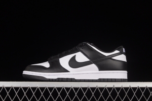 NIKE SB DUNK Low prm black and white panda SB buckle broken backboard fashion casual shoes DD1391-100