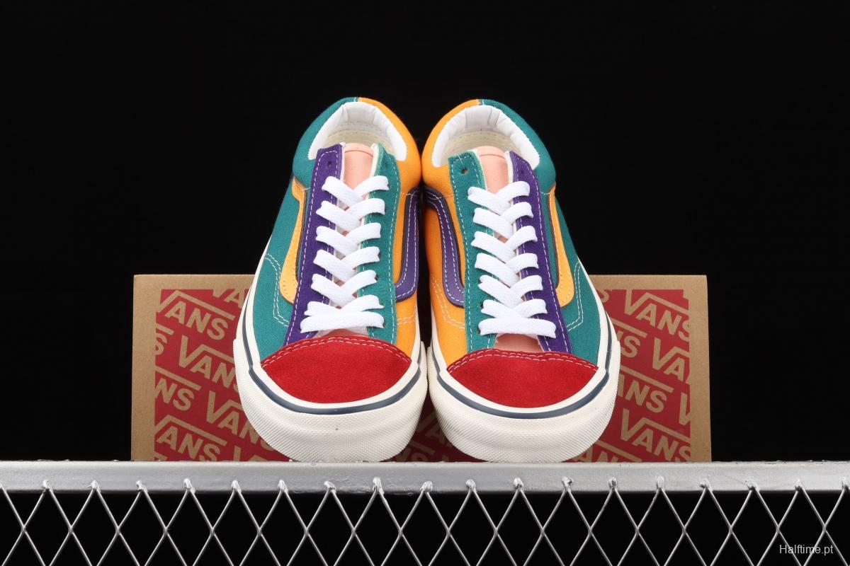 Vans Style 36 ice cream cream blue matching mandarin duck low upper board shoes VN0A54F66T6