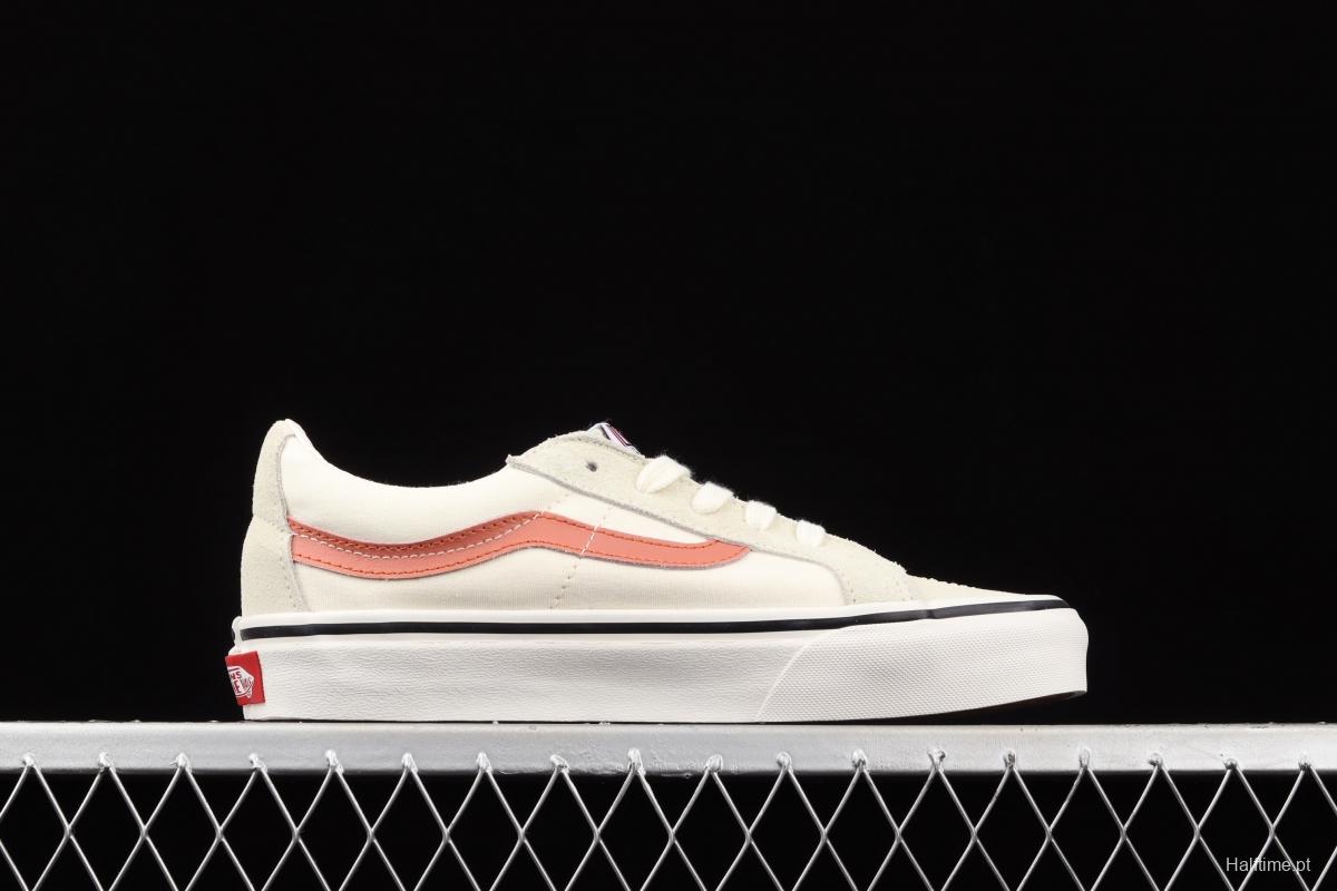 Vans Sk8-Low Reissue S classic rice white orange low-top casual canvas shoes VN0A4UWI4WU