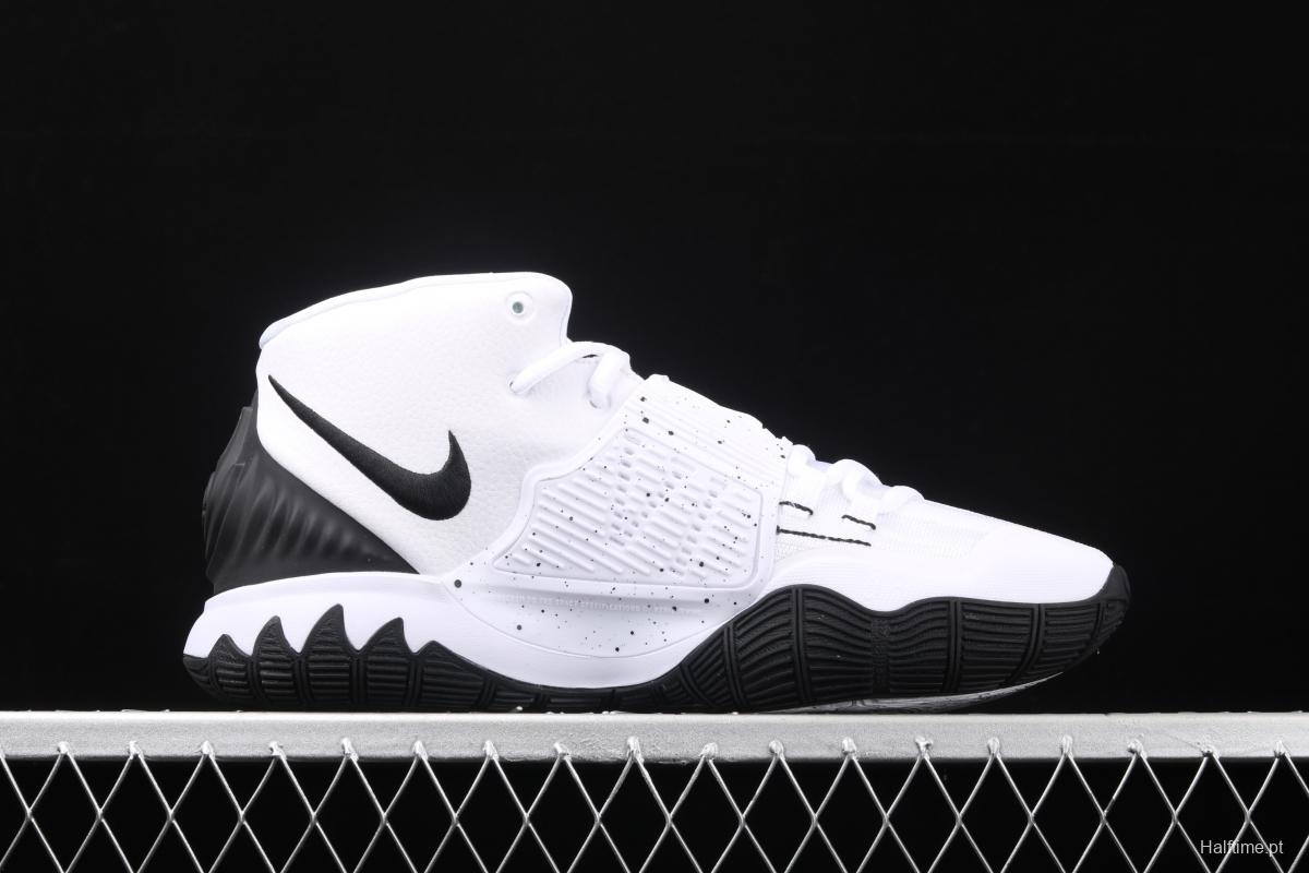 NIKE Kyrie 6 'Ikhet' Owen 6 generation black and white Oreo indoor actual combat leisure sports basketball shoes BQ4630-100