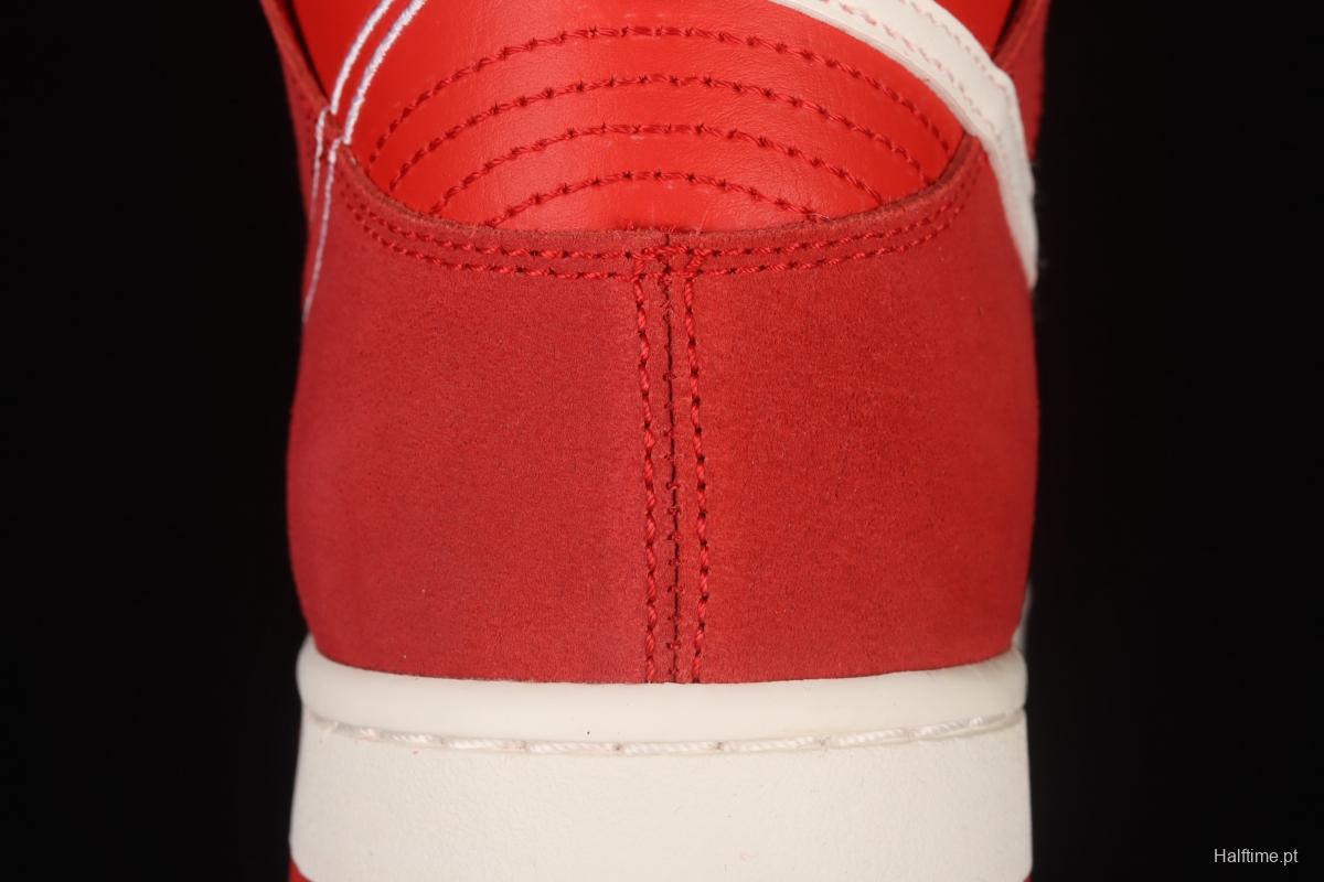 NIKE DUNK High First Use Christmas red SB rebound fashion high top casual board shoes DH0960-600