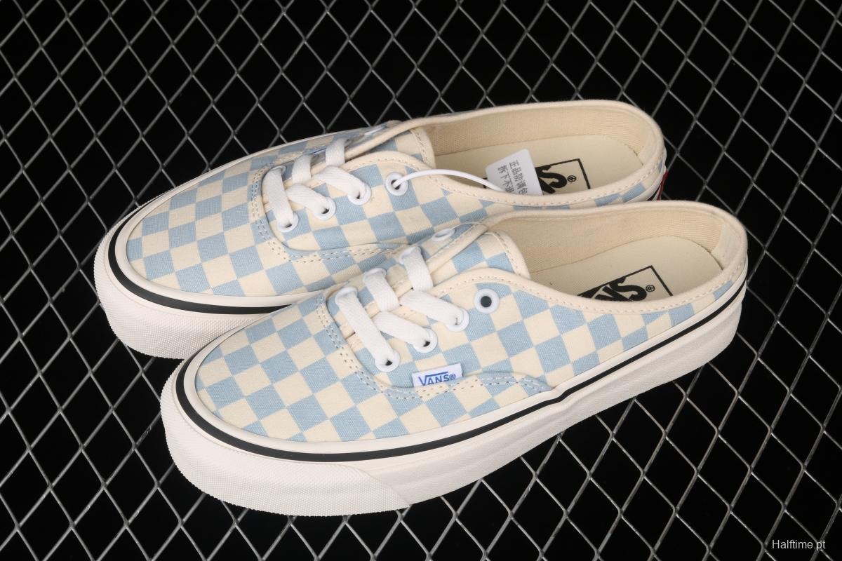 Vans Authentic Anaheim checkerboard semi-dragged canvas lazy shoes VN0A54F75BU