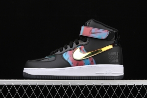 NIKE Air Force 11607 LV8 Good Game video game limits black dazzling laser Velcro high upper board shoes DC0831-101,