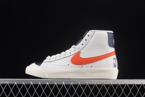 NBA x NIKE Blazer Mid'77 EMB Trail Blazers high-top casual board shoes DD8025-100