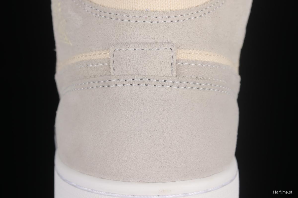 Air Jordan 1 Mid coconut milk mid-top basketball shoes DN4281-100