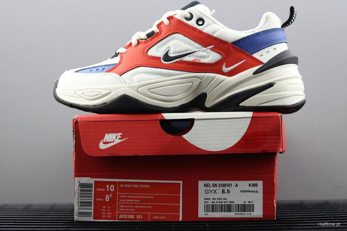 NIKE M2K Tekno black and white retro sports daddy shoes AO3108-101,