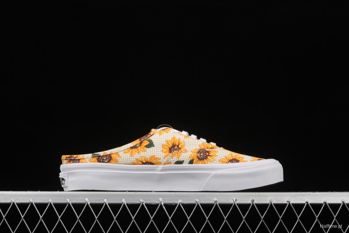 Vans Authentic Limited Edition clear Summer Daisy Sunflower Printing half-drag VN0A5HYP6SR