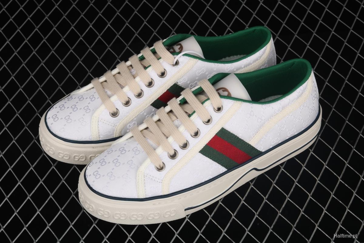 Gucci Tennis 1977 Print Sneaker canvas printed retro leisure sports board shoes