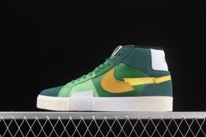 NIKE SB Zoom Blazer Mid PRM splicing broken hook leisure Zhongbang board shoes DA8854-300