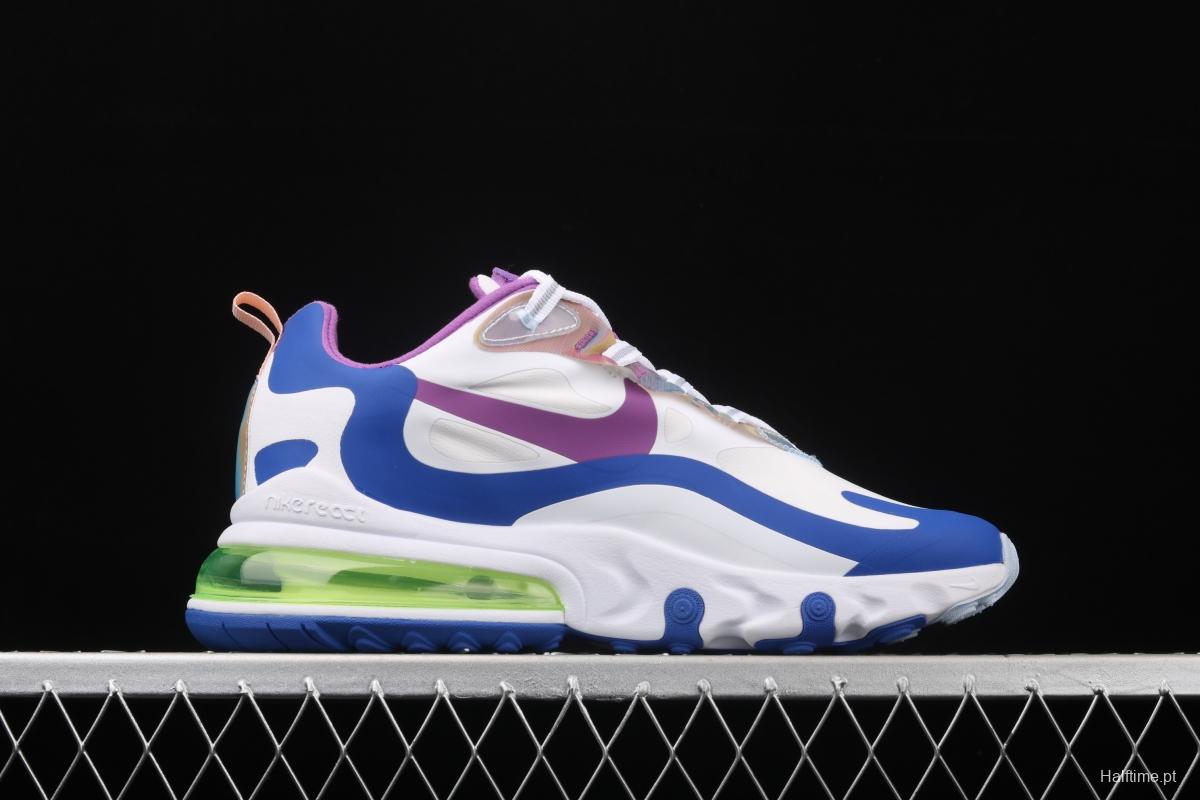 NIKE Air Max 270React new high-frequency mesh hollowing out function half-palm air cushion running shoes CW0630-100