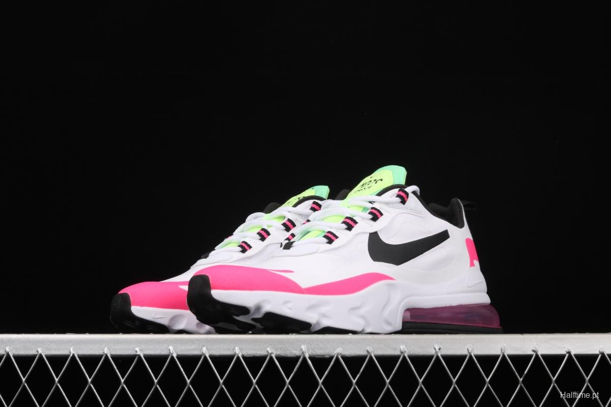 NIKE Air Max 270React new high-frequency mesh function half-palm air cushion cushioning running cloth shoes CJ0619-101