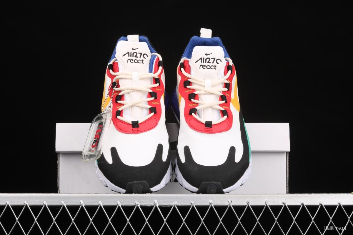 NIKE Air Max 270React new high-frequency mesh function half-palm air cushion running shoes AO4971-002