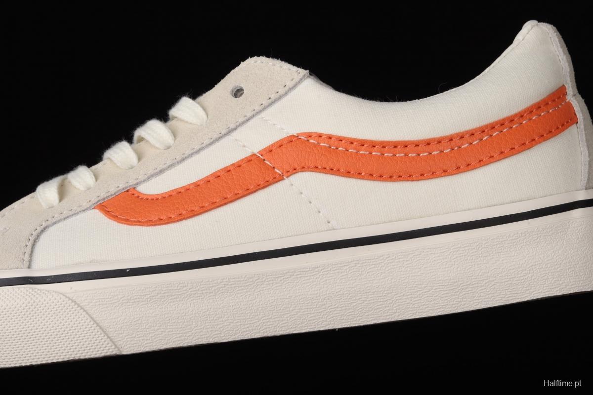 Vans Sk8-Low Reissue S classic white rice and white orange low-top leisure canvas vulcanized board shoes VN0A4UW14WU