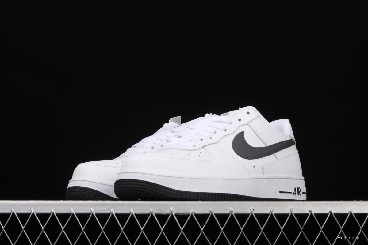 NIKE Air Force 1x07 Low black and white deconstruct low-top casual board shoes DD7113-100