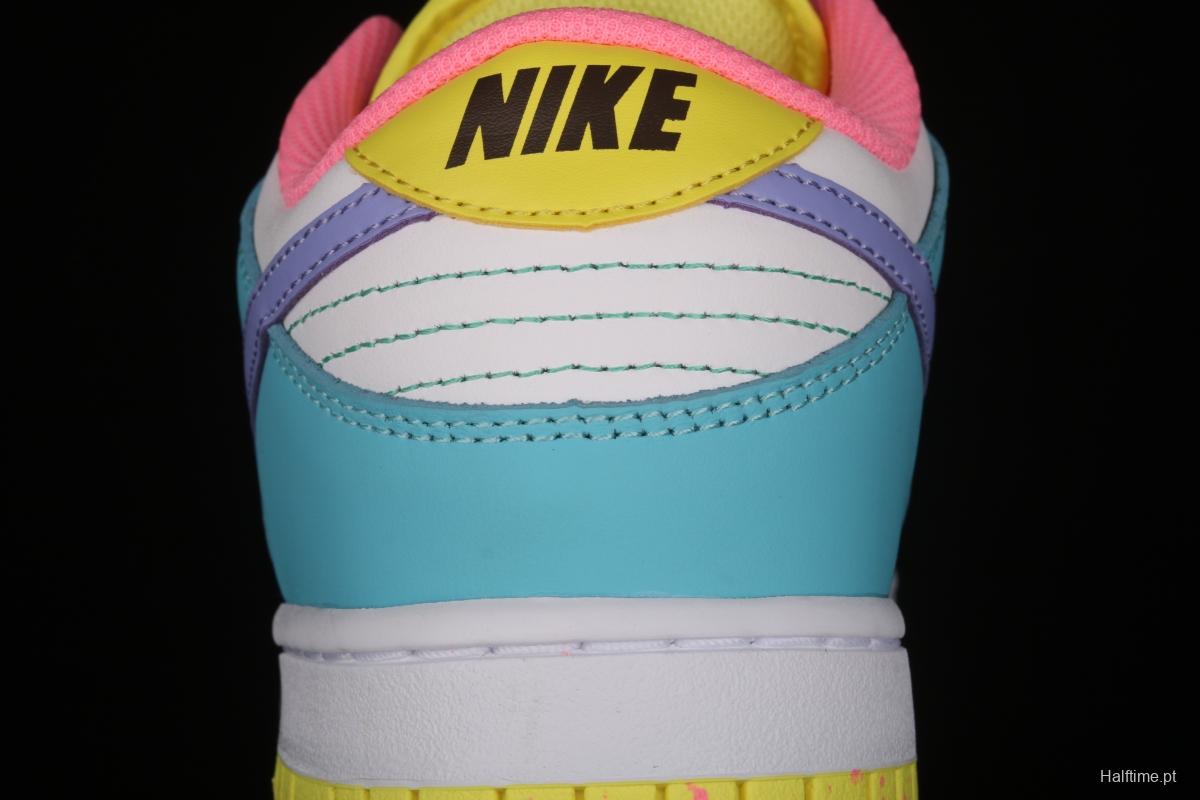 NIKE SB DUNK Low SE Candy egg / candy mandarin duck dunk series low side leisure sports skateboard shoes DD1872-100