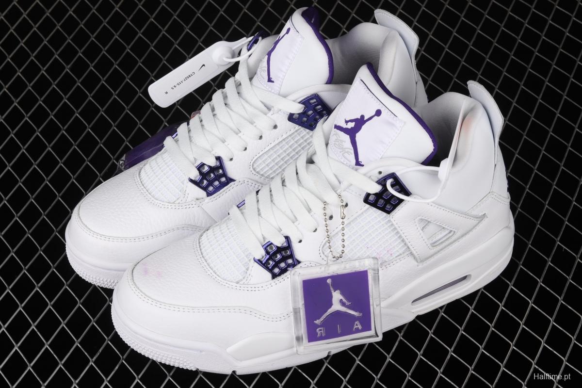 Air Jordan 4 Court Purple White and Purple CT8527-115