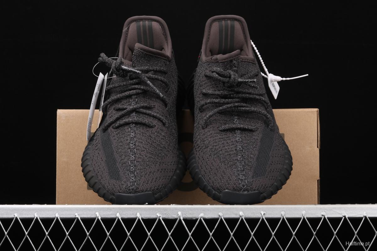 Adidas Yeezy 350 Boost V2 FU9007 Darth Coconut 350 second generation black sky star hollowed-out silk color BASF popcorn