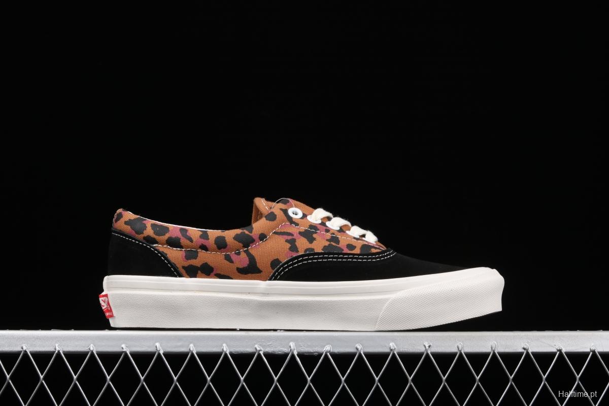 Vans Og Era Lx 2021 new leopard print spliced low-top casual board shoes VN0A3CXN4MC