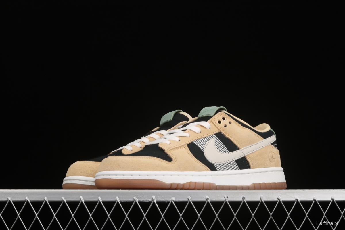 NIKE SB Low DUNK Rooted in Peace embroidery earth color limited low-top skateboard shoes DJ4671-294