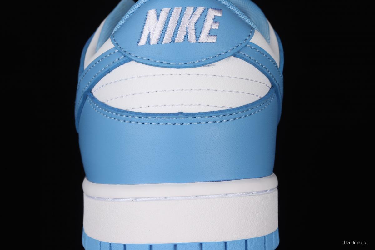 NIKE DUNK Low University Blue White Blue North Carolina White Blue Slam Dunk Series low side Leisure Sports Skateboard shoes DD1391-102