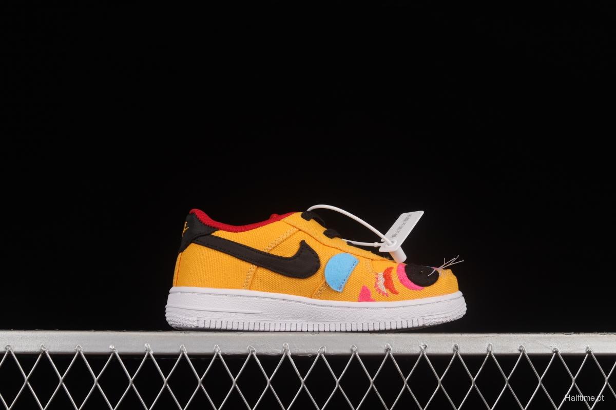 NIKE Air Force 1'07 TD New Year Tiger Canvas Size Kids DQ5072-701