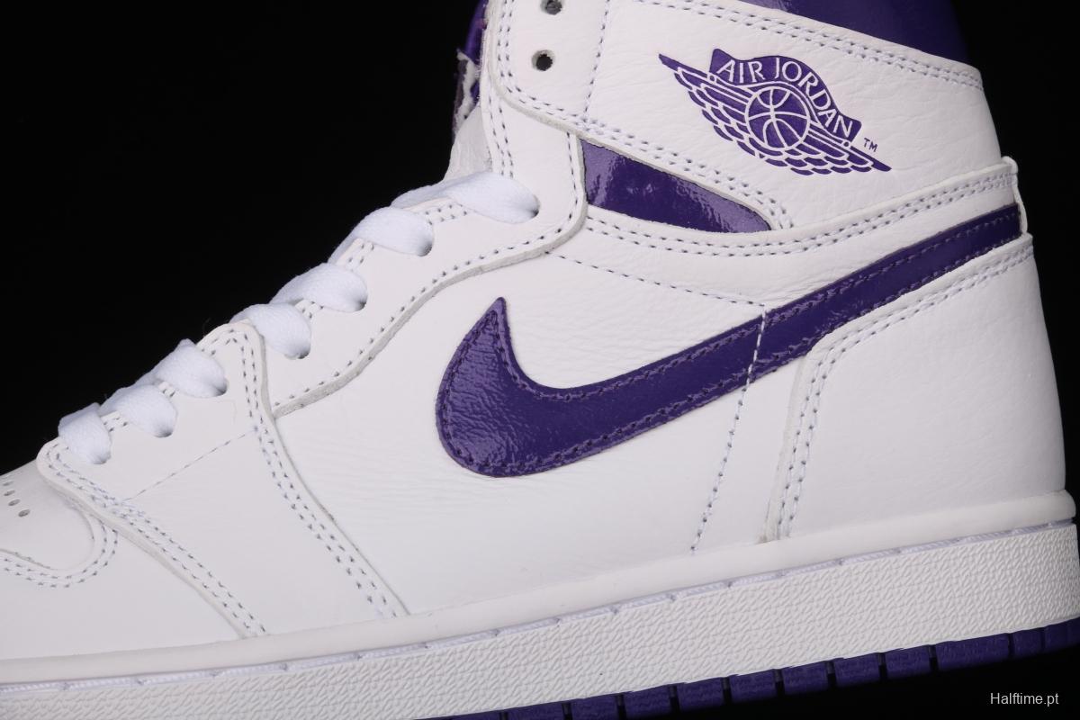 Air Jordan 1 High OG Court Purple White and Purple CD0461-151