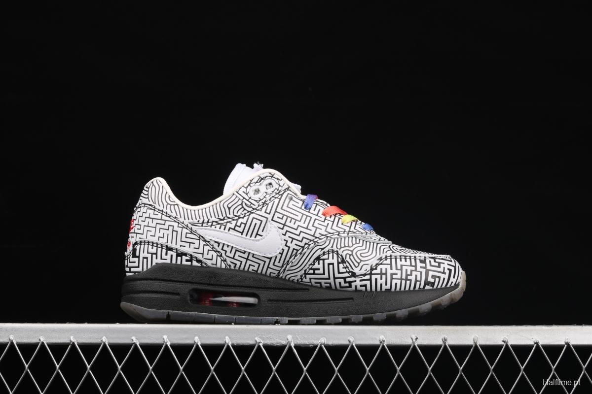 NIKE Air Max 1 half palm air cushion retro running shoes CI1505-001