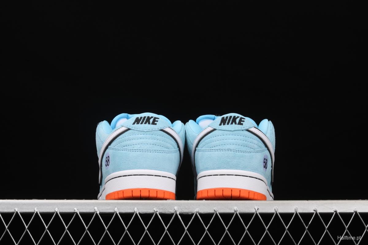 WE CLUB 58 x NIKE SB DUNK Low Pro Club 58 Gulf Slam Dunk Series low side leisure sports skateboard shoes BQ6817-401