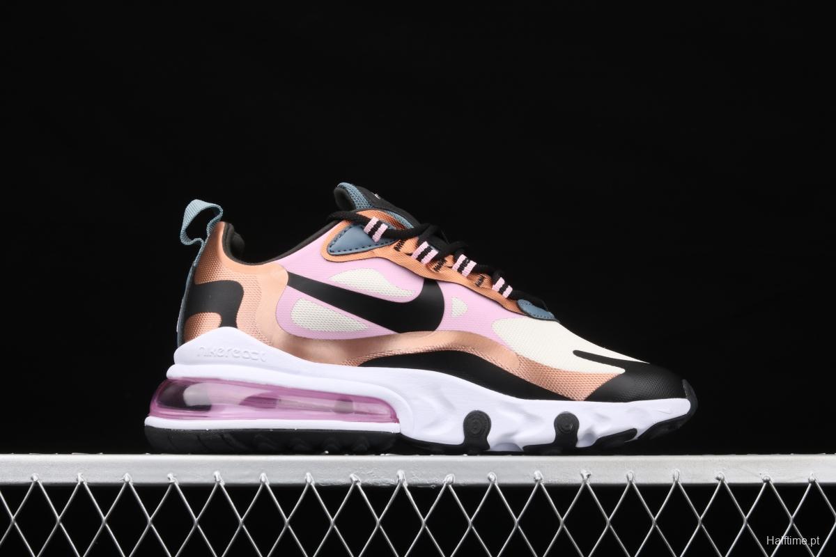 NIKE Air Max 270React new high-frequency mesh function half-palm air cushion running shoes CT1833-100