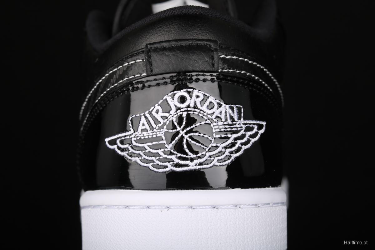 Air Jordan 1 Low ASW low-top all-Star patent leather black low-top basketball shoes DD1650-001