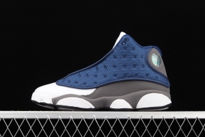 Air Jordan 13 Flint GIGI 3 3 White Blue Naval Blue 415171-404