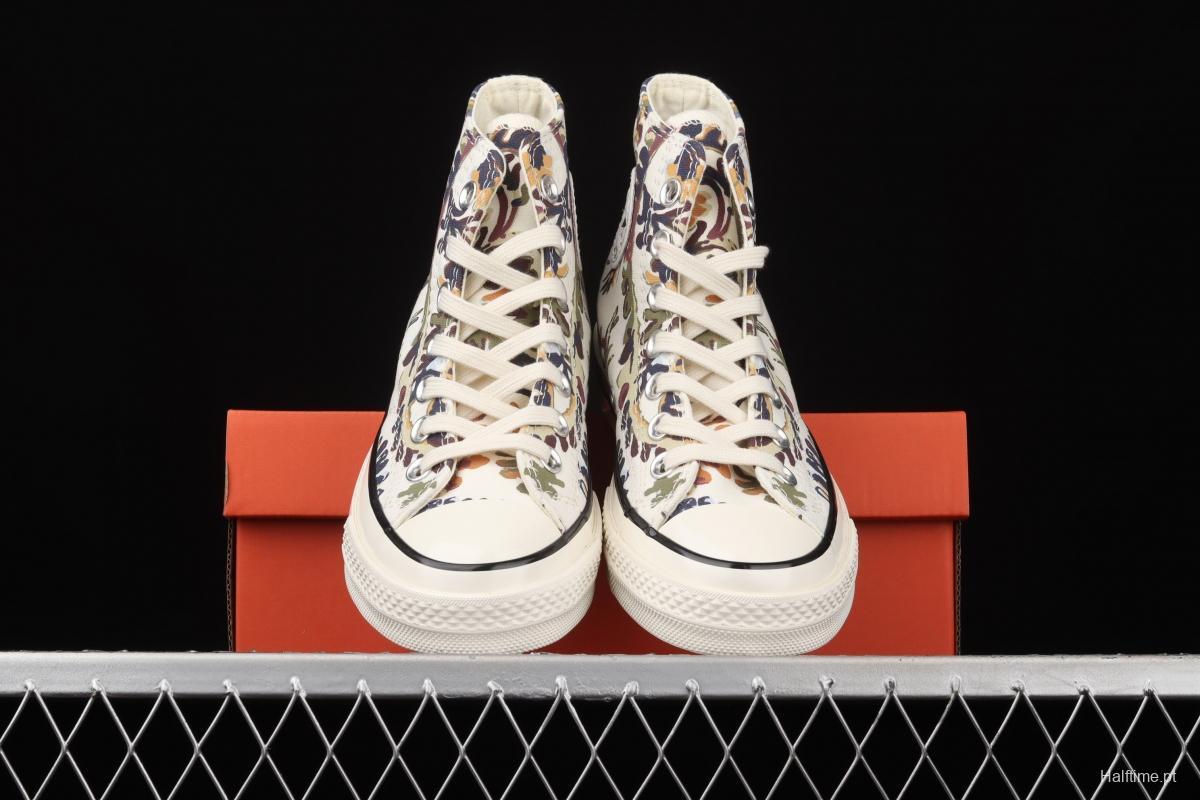 Converse Chuck 70 series cashew flower high top casual board shoes 572545C