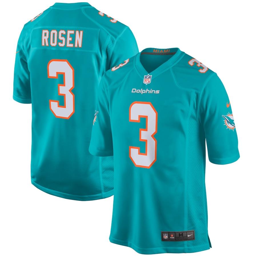 Men's Josh Rosen Player Limited Team Jersey - Aqua