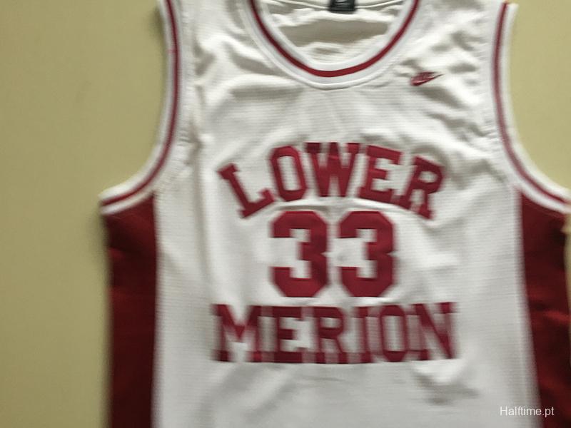 Kobe Bryant 33 Lower Merion High School White Basketball Jersey