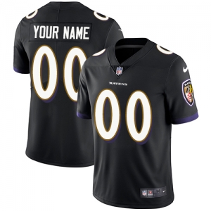 Men's Black Alternate Custom Limited Team Jersey