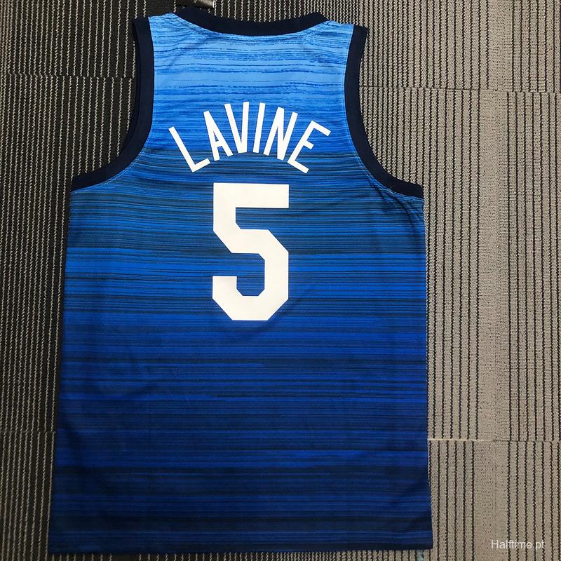 Thai Version Men's Zach LaVine White USA Basketball Player Jersey