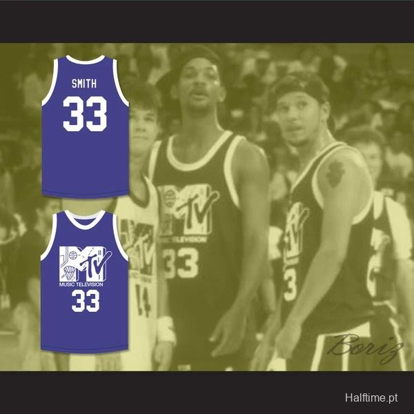 Will Smith 33 Basketball Jersey First Annual Rock N' Jock B-Ball Jam 1991