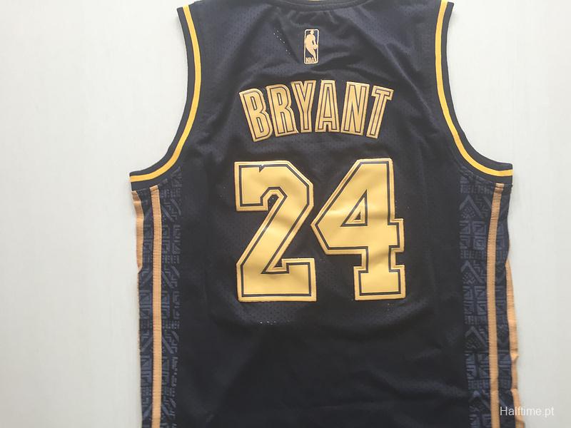 Kobe Bryant 24 Black Golden Edition Jersey