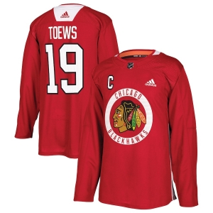 Women's Jonathan Toews Red Practice Player Team Jersey