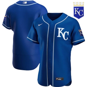 Men's Royal Alternate 2020 Authentic Team Logo Team Jersey