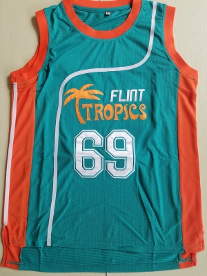 Downtown Funky Stuff Malone Flint Tropics Semi Pro Team Basketball Jersey New