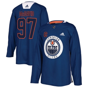 Men's Connor McDavid Royal Practice Player Team Jersey